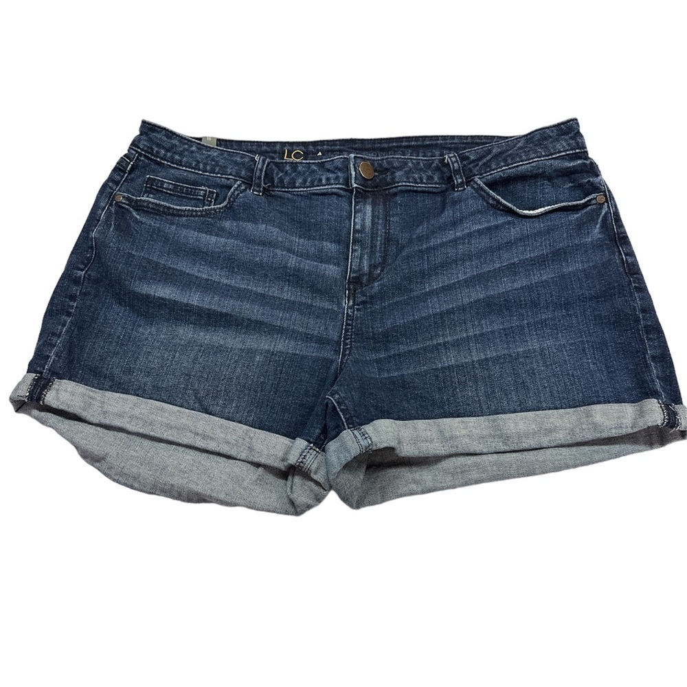 Lauren Conrad Dark-wash Five Pocket Denim Shorts Size 16